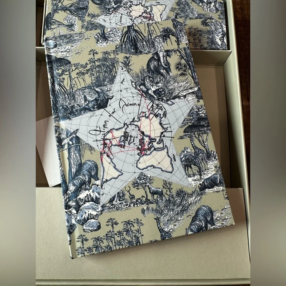 Dior White and Blue Star Map note book and pencil - Picture 5 of 8